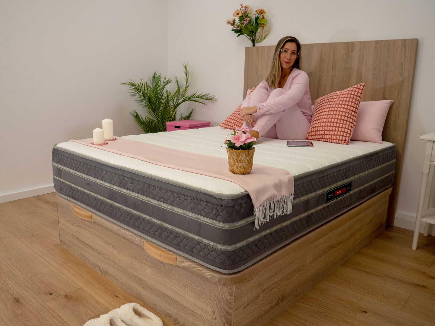 Pack Canapé Essential + Colchón CV6 + Cabecero Oria