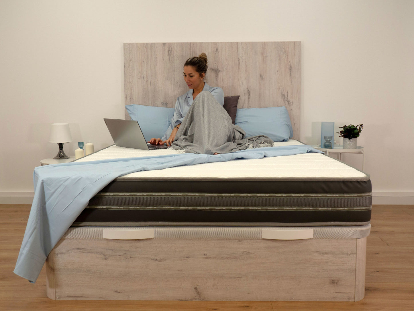 Pack Canapé Essential + Colchón Bali + Cabecero Oria