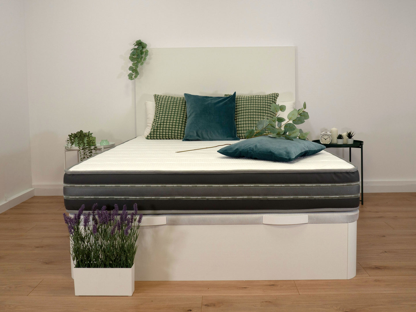 Pack Canapé Essential + Colchón Bali + Cabecero Oria